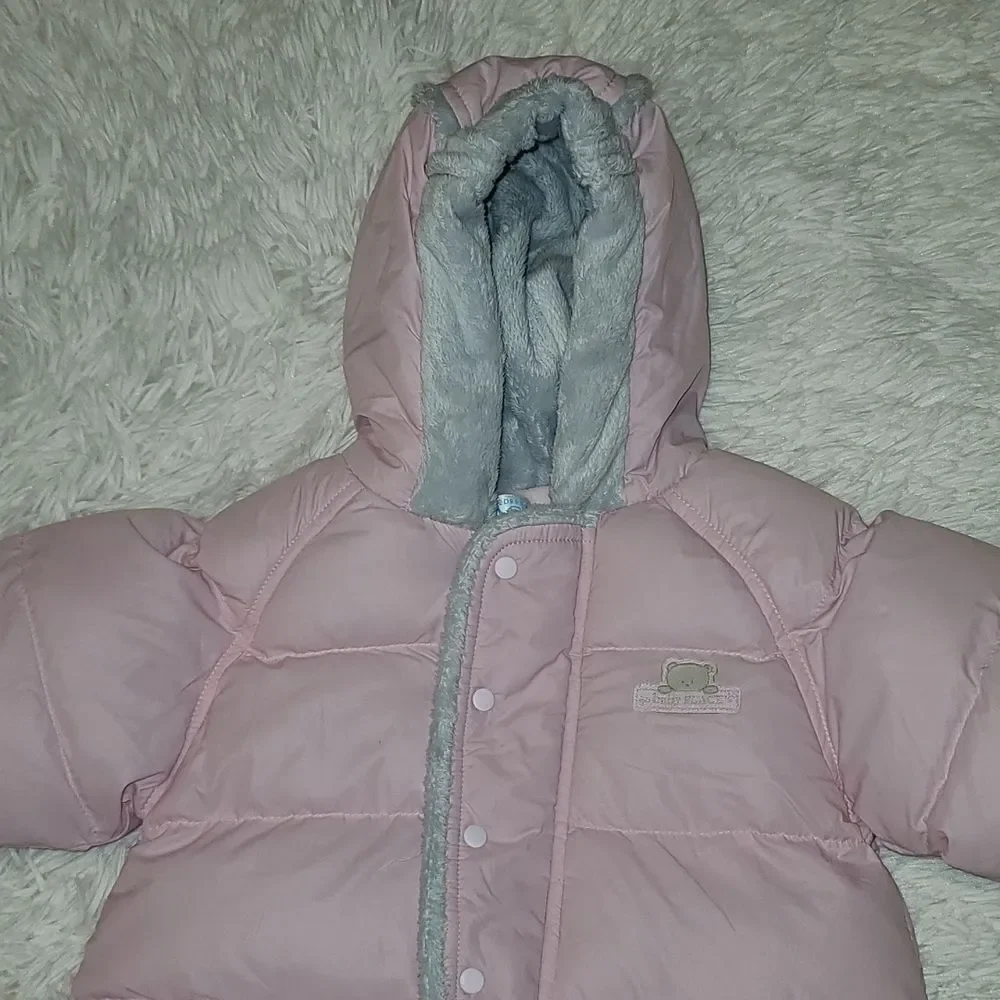 Children's Place Pink Snowsuit Bunting 3-6 months